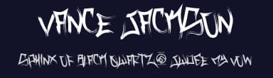 Vance Jackson by Murder Fonts — Script Handwritten Font — thumbnail 2