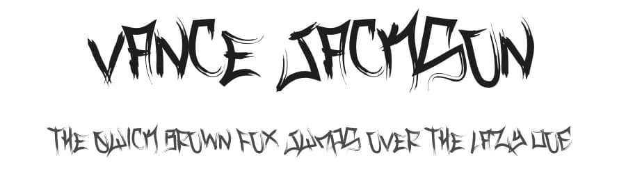 Vance Jackson by Murder Fonts — Script Handwritten Font