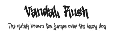 Vandal Rush by Letterafa Studio — Script Handwritten Font — thumbnail 1