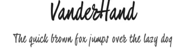 VanderHand by JOEBOB graphics — Script Handwritten Font — thumbnail 1