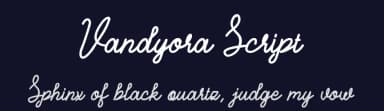 Vandyora Script by Arie Iskandar — Script Handwritten Font — thumbnail 2