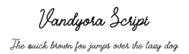 Vandyora Script by Arie Iskandar — Script Handwritten Font — thumbnail 1