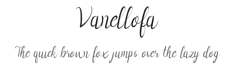 Vanellofa by Edric Studio — Script Handwritten Font
