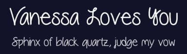 Vanessa Loves You by Vanessa Bays — Script Handwritten Font — thumbnail 2