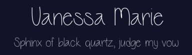 Vanessa Marie by Vanessa Bays — Script Handwritten Font — thumbnail 2