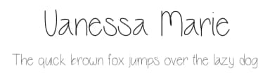 Vanessa Marie by Vanessa Bays — Script Handwritten Font — thumbnail 1