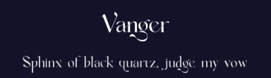 Vanger by Penatic Studio — Serif Font — thumbnail 2
