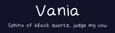 Vania by mochaffff — Script Handwritten Font — thumbnail 2