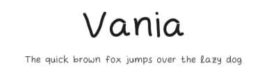 Vania by mochaffff — Script Handwritten Font — thumbnail 1
