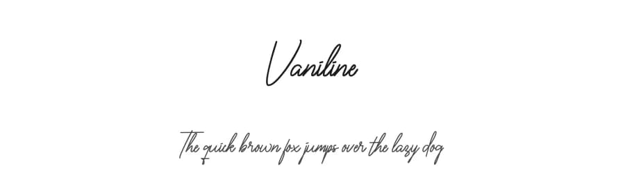 Vaniline by selawetype — Script Handwritten Font