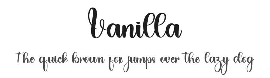 Vanilla by PiPi Creative STUDIO — Script Handwritten Font