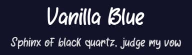 Vanilla Blue by Rangkai Aksara — Script Handwritten Font — thumbnail 2