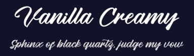 Vanilla Creamy by Four Lines — Script Handwritten Font — thumbnail 2