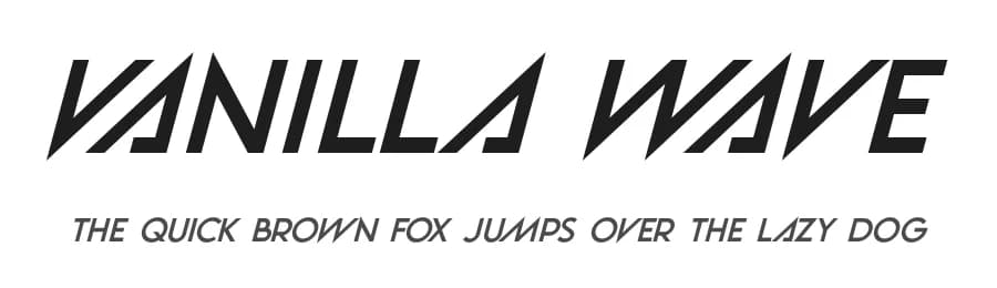 Vanilla Wave by Hawtpixel — Sans Serif Font