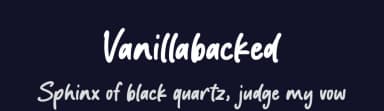 Vanillabacked by Fikryal studio — Script Handwritten Font — thumbnail 2