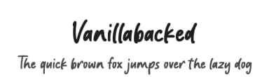 Vanillabacked by Fikryal studio — Script Handwritten Font — thumbnail 1