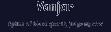 Vanjar by Naharstd — Sans Serif Font — thumbnail 2