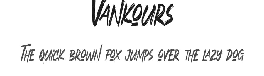 Vankours by Arterfak Project — Script Handwritten Font