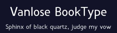 Vanlose BookType by Martin Sørensen — Sans Serif Font — thumbnail 2