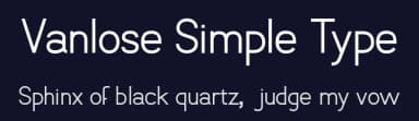 Vanlose Simple Type by Martin Sørensen — Sans Serif Font — thumbnail 2