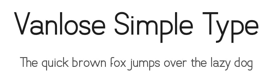 Vanlose Simple Type by Martin Sørensen — Sans Serif Font