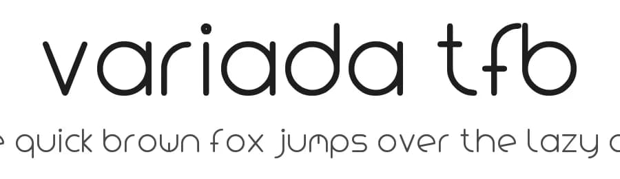 Variada TFB by zanatlija — Sans Serif Font