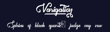 Varigation by Calligraphy Fonts — Script Handwritten Font — thumbnail 2