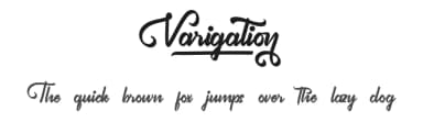 Varigation by Calligraphy Fonts — Script Handwritten Font — thumbnail 1