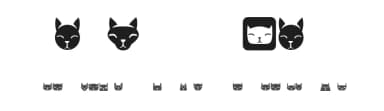 Various Cats by Vladimir Nikolic — Dingbats Font — thumbnail 1