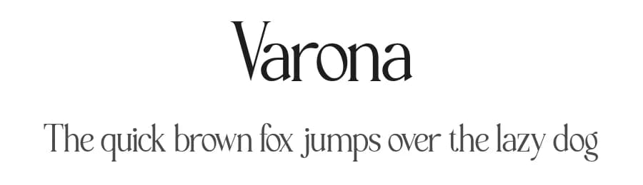 Varona by Achmad Yani — Serif Font
