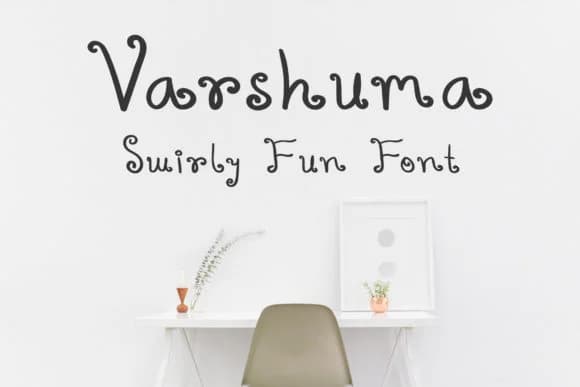 Varshuma Font by Dasagani — Script Handwritten Font