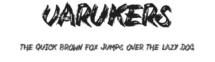 Varukers by Billy Argel Fonts ® — Script Handwritten Font