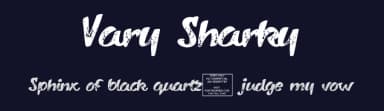 Vary Sharky by Murder Fonts — Script Handwritten Font — thumbnail 2