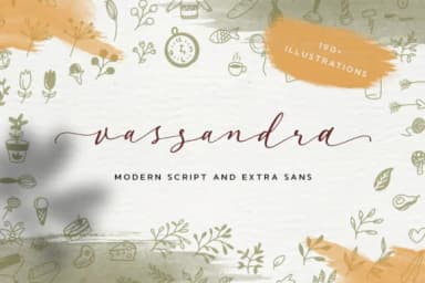 Vassandra Script Font by Runsell Graphic — Script Handwritten Font — thumbnail 1