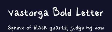Vastorga Bold Letter by Victor Hugo Astorga — Script Handwritten Font — thumbnail 2