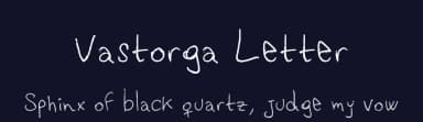 Vastorga Letter by Victor Hugo Astorga — Script Handwritten Font — thumbnail 2