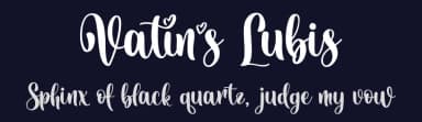 Vatins Lubis by HansCo — Script Handwritten Font — thumbnail 2