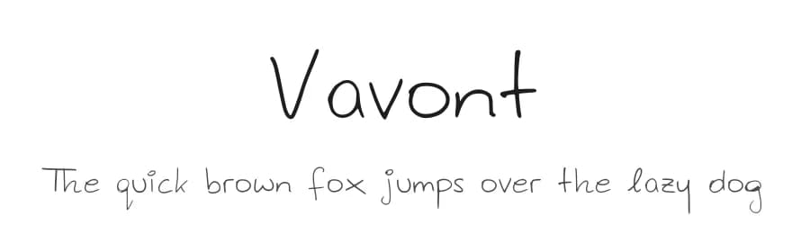 Vavont by orakeldel — Script Handwritten Font