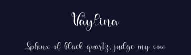 Vaylina by niyos — Script Handwritten Font — thumbnail 2