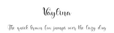 Vaylina by niyos — Script Handwritten Font — thumbnail 1