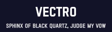 Vectro by Variatype — Sans Serif Font — thumbnail 2