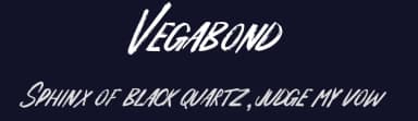 Vegabond by Shradha Katiyar — Script Handwritten Font — thumbnail 2