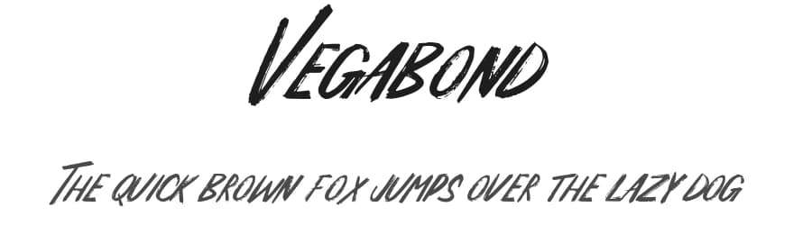 Vegabond by Shradha Katiyar — Script Handwritten Font