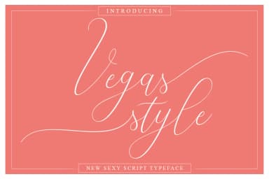Vegas Style Font by Vegas Type — Script Handwritten Font — thumbnail 1