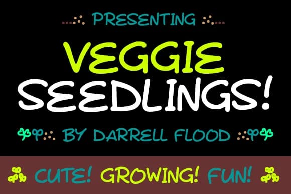 Veggie Seedlings Font by Dadiomouse — Script Handwritten Font