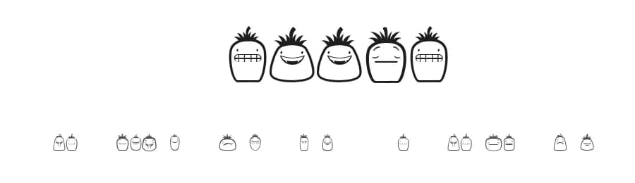 Veggie by Vladimir Nikolic — Dingbats Font