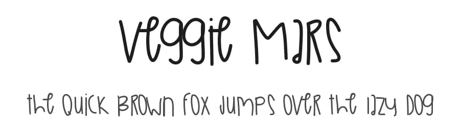 Veggie Mars by Des Gomez — Script Handwritten Font