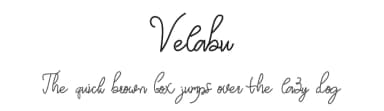 Velabu by ZulArizal Studio — Script Handwritten Font — thumbnail 1