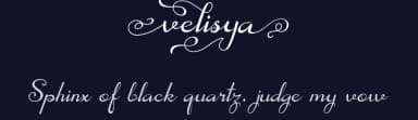 Velisya by Yesie Erma Yunita — Script Handwritten Font — thumbnail 2