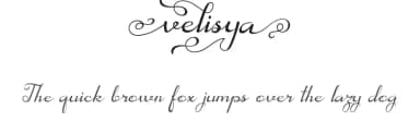 Velisya by Yesie Erma Yunita — Script Handwritten Font — thumbnail 1